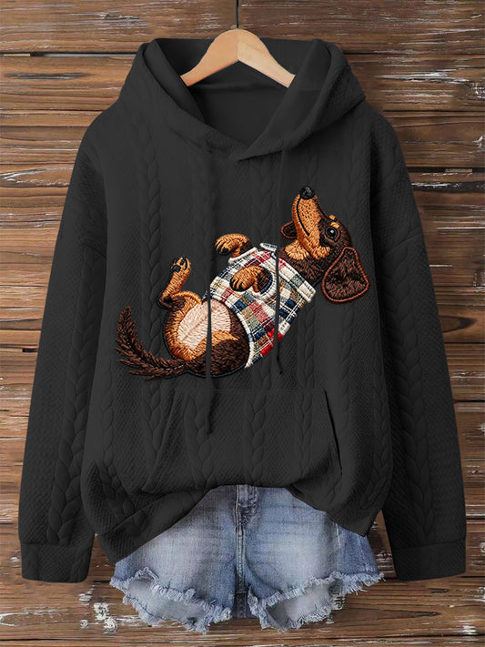 Women's Dog Art Print hoodie
