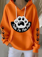 Women's Talk To The Paw Dog Hoodies