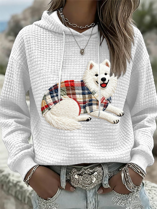 Women's Dog Art Print Hoodie