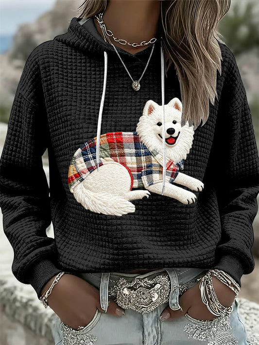 Women's Dog Art Print Hoodie