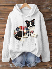 Women's Dog Art Print Hoodie