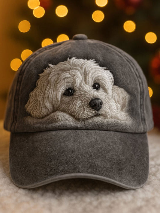 Unisex Dog Art Print Hat