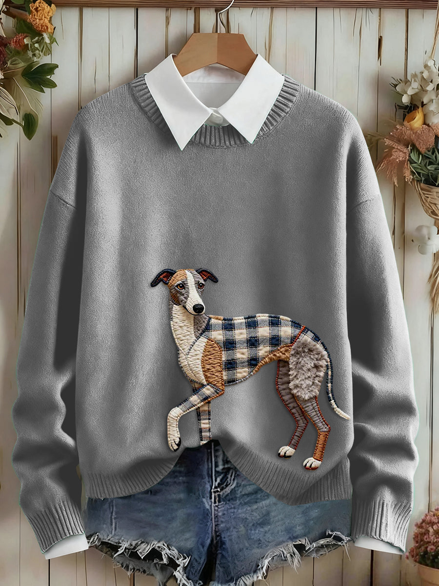 Women's Dog Art Sweater