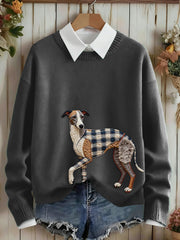 Women's Dog Art Sweater