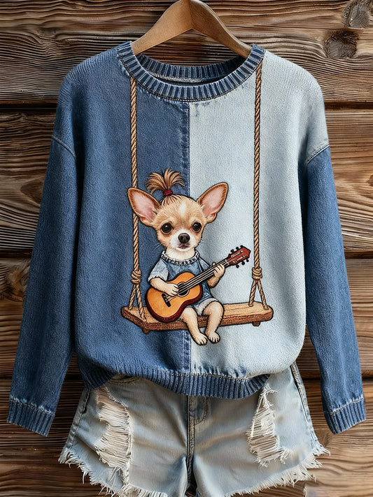 Women's Fun Chihuahua Dog Tops