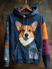 Women's Corgi Print Hoodies