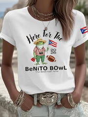 Women's Here For The Benito Bowl  Iron On Short Sleeve T-Shirt