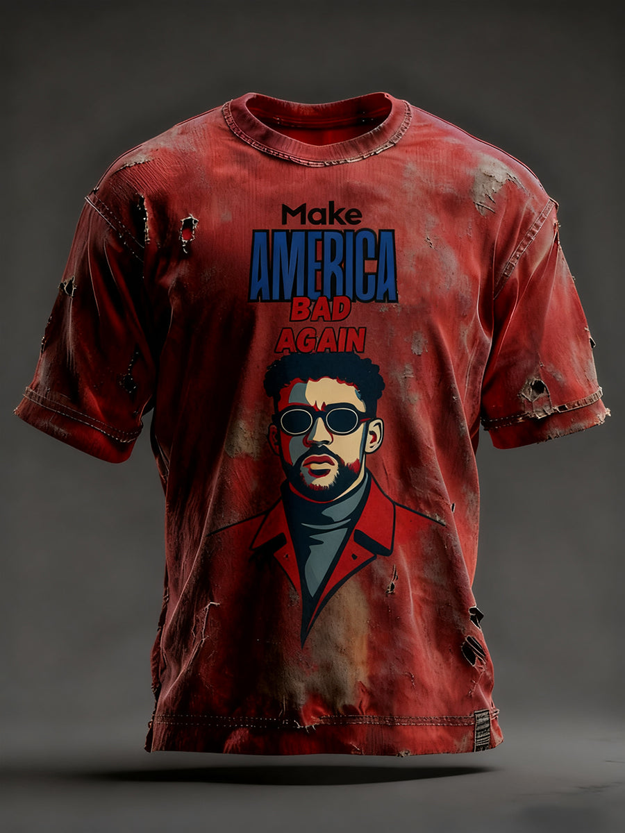 Men's Puerto Rican Singer Printed T-Shirt