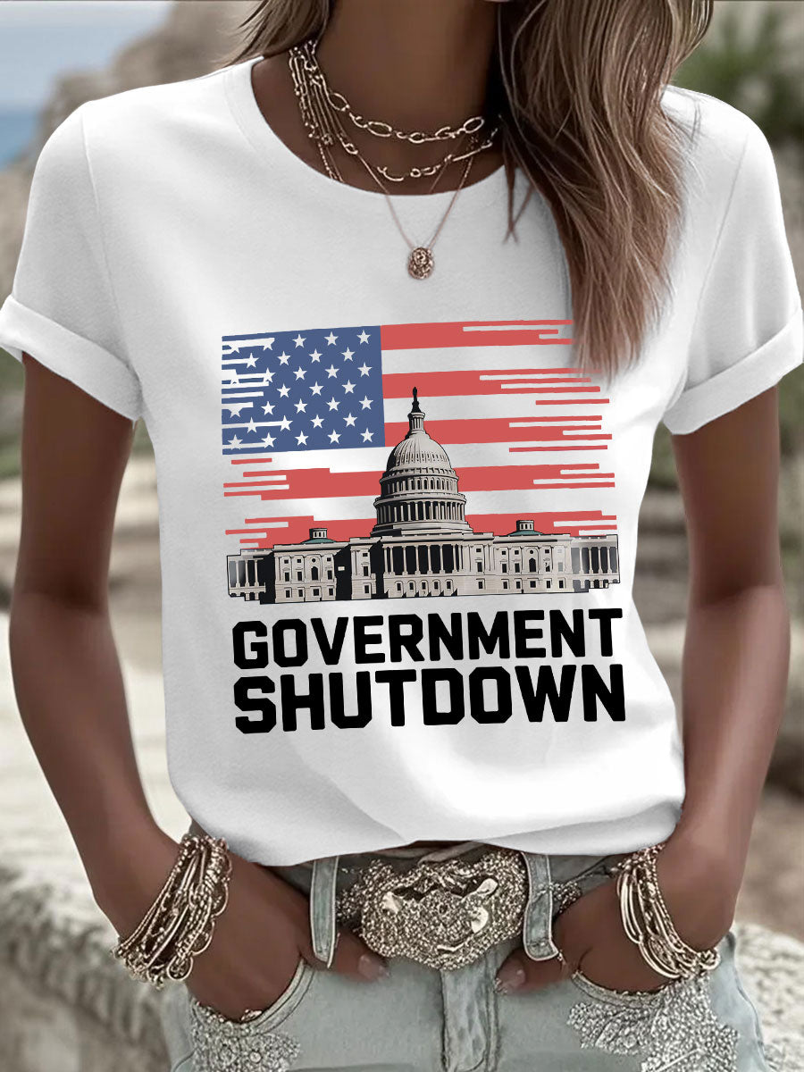 Women's Government Shutdown T-shirts