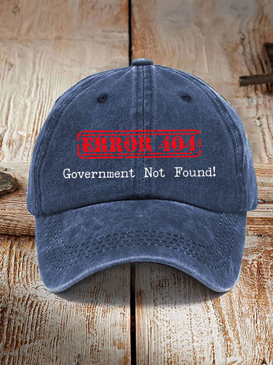 Error 404 Government Not Found Unisex Hats