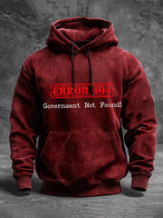 Men's Error 404 Government Not Found Hoodies