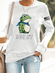 Women's Frog Resist Printed Sweatshirt