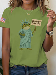 Women's Resist Frog Printed T-shirt