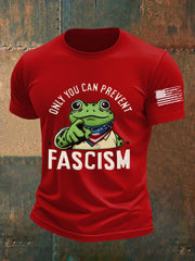 Men's Only You Can Prevent Fascism Printed T-shirt