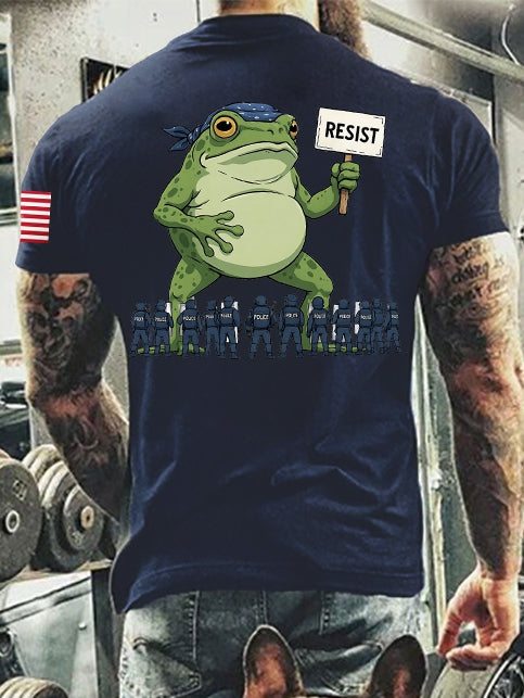 Men's Resist Portland Frog Cotton Short-Sleeved T-shirt