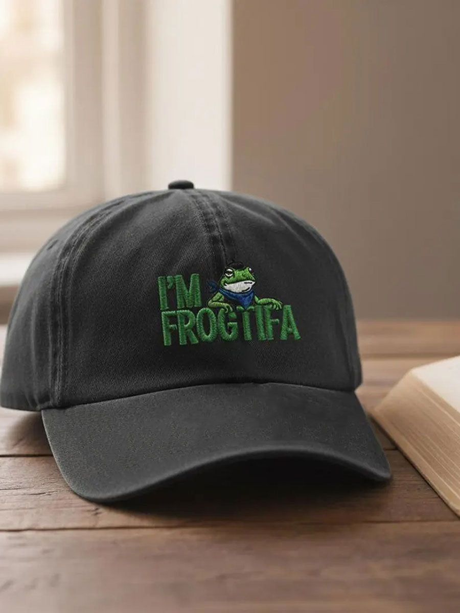 Resist Frog Printed Casual Unisex Hat