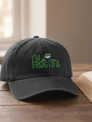 Resist Frog Printed Casual Unisex Hat
