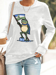 Women's Resist Portland Frog Print Sweatshirt
