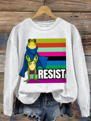 Women's Resist Portland Frog Print sweatshirt