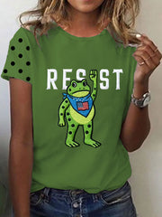 Women's Portland Frog Resist Short-sleeved T-shirt