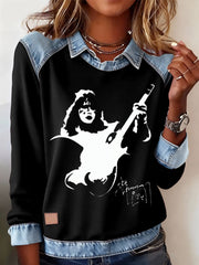 Women's Ace Frehley Print Casual Top