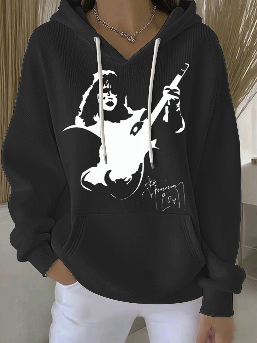 Women's Ace Frehley Print Casual Hoodie