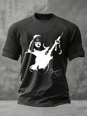 Men's Ace Frehley Printed Casual short sleeves t-shirt