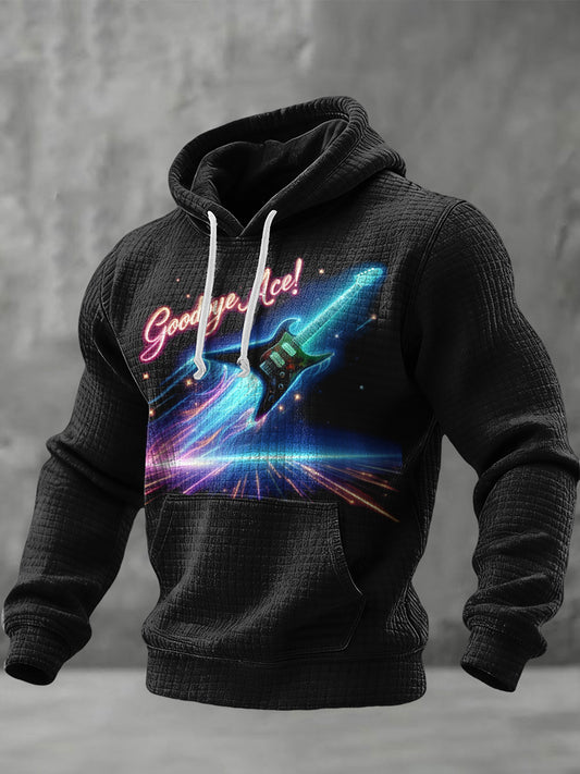 Men's Rock Band Printed Hoodie
