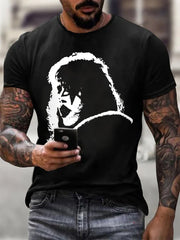 Men's Rock Band Printed T-shirt