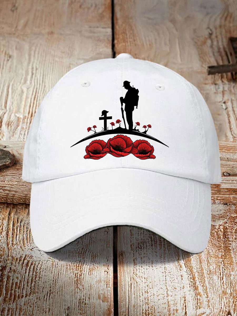 Remembrance Day Printed Casual Unisex Cap