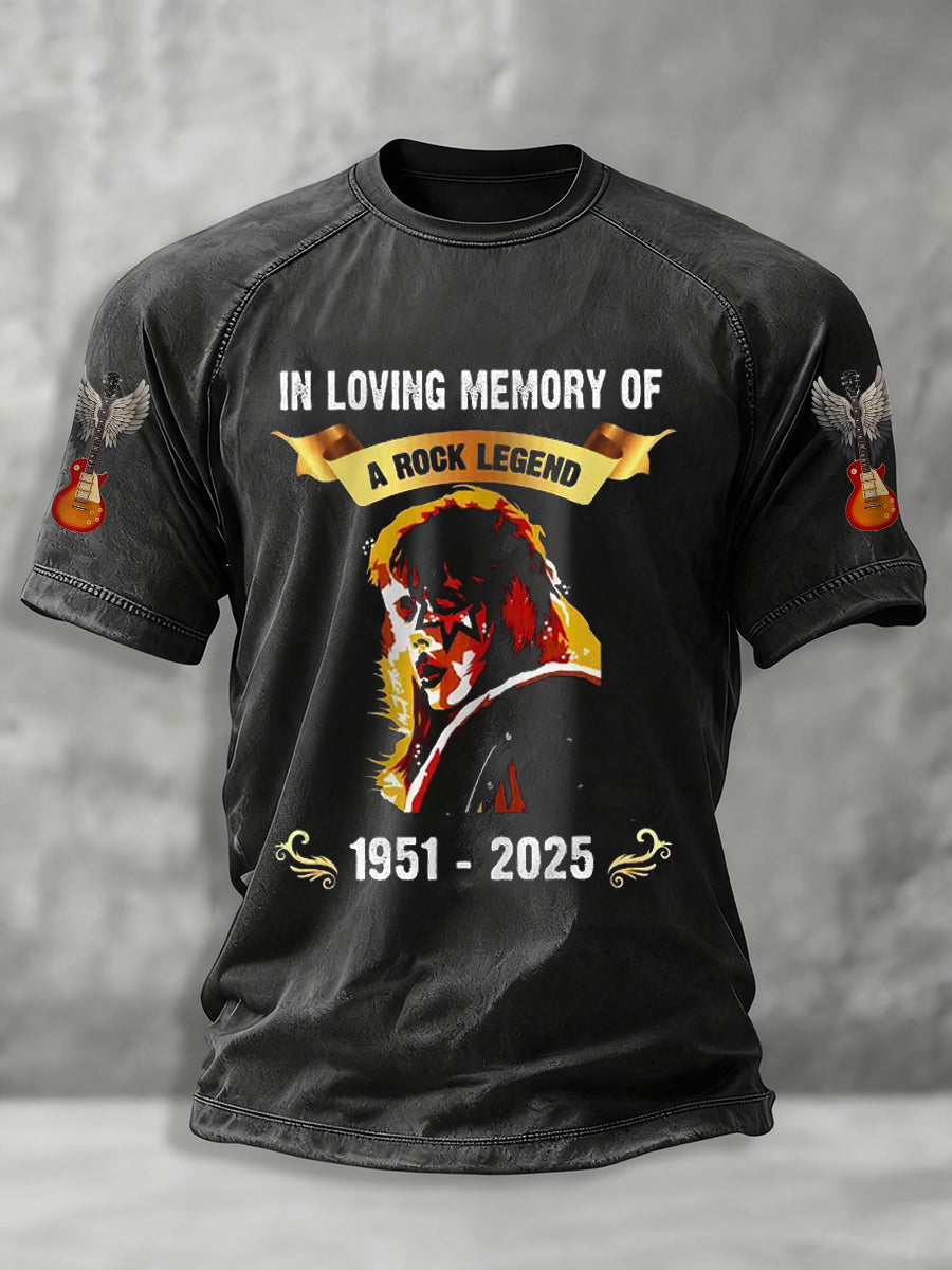 Men's Rock Band Printed T-shirt