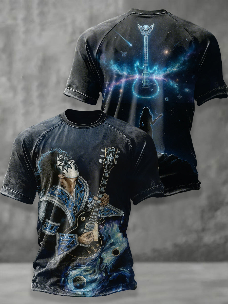 Men's Rock Band Printed T-shirt