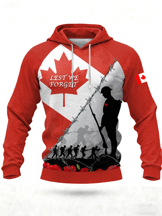 Men's CANADA Printed Casual Hoodie