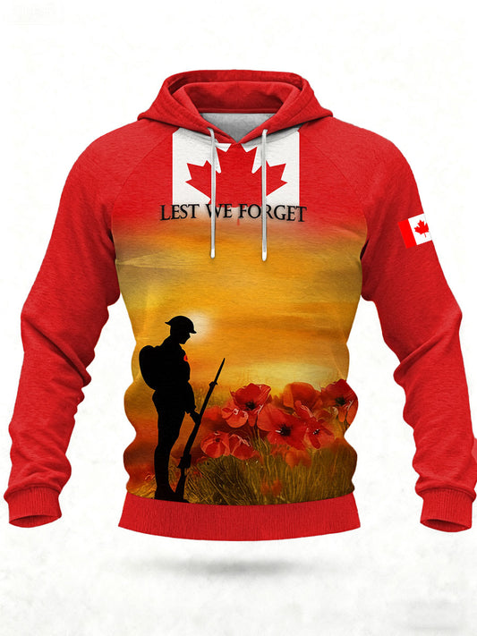 Men's CANADA Printed Casual Hoodie