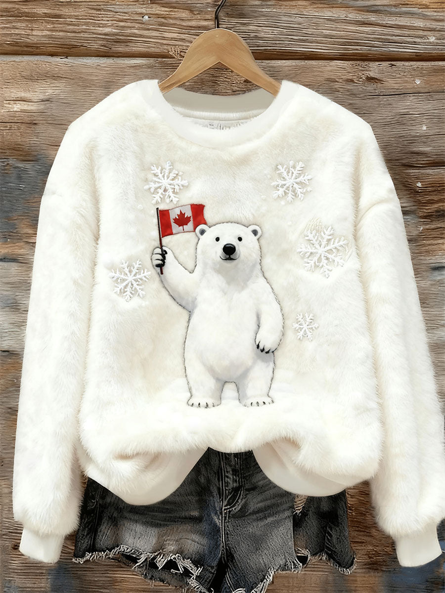 Women's CANADA Printed Casual Top