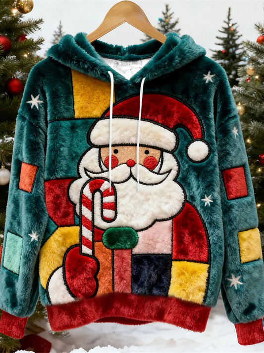 Women's Christmas Print Casual Hoodie