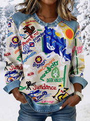 Women's skiing sweatshirts