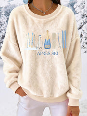 Women's Ski Print Casual Top