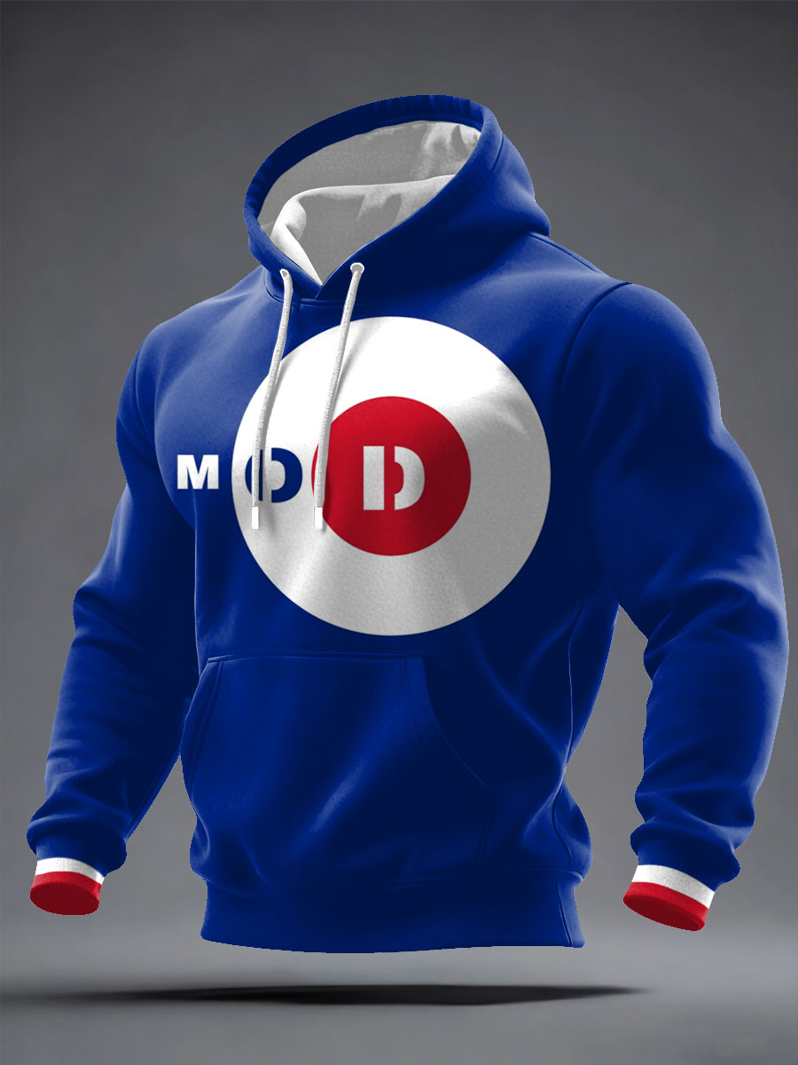Men's Modfather UK Music Mods Lover Printed Hoodie