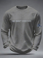 Men's Hockey Waffle Print Casual T-Shirt