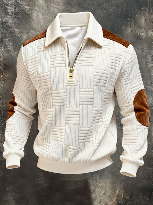 Men's Retro Zip-Up Sweatshirt