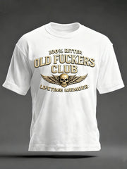 Men's Old Fuckers Club Printed Casual T-Shirt