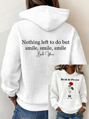 Women's RIP Bob Weir Large-sized Hooded Sweatshirt