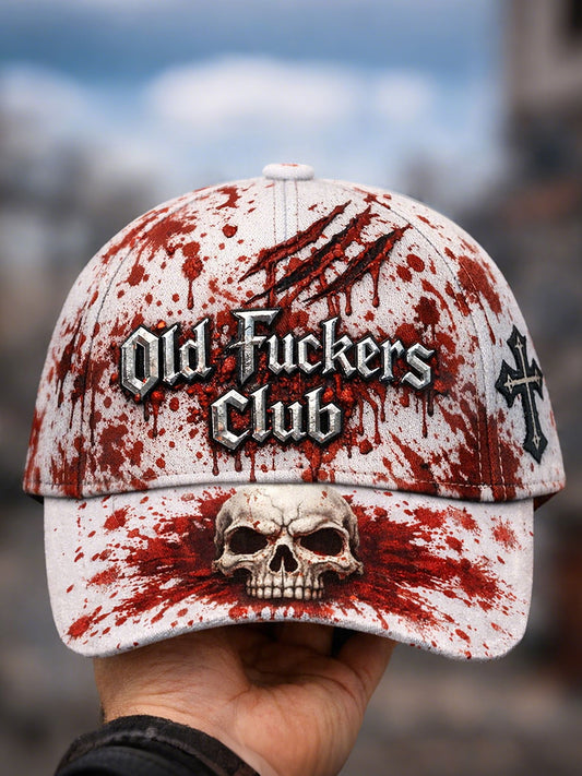 Old Fuckers Club Bloodstain Unisex Hats