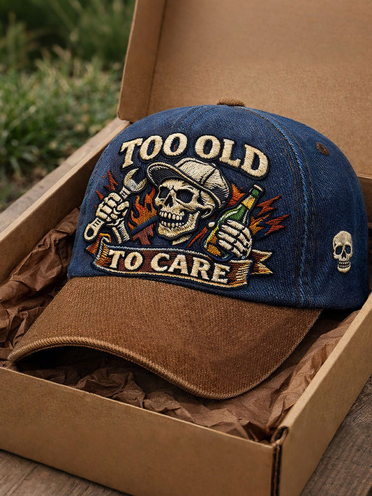 Too old to care Unisex Hats