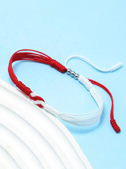 Greenland Flag Woven Bracelet