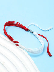 Greenland Flag Woven Bracelet