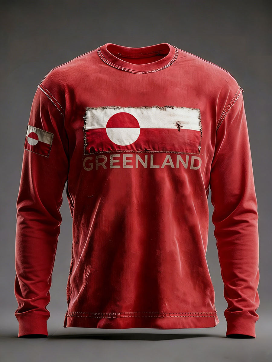 Men's Greenland Printed Casual T-Shirt