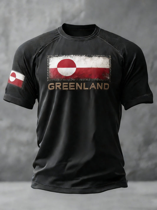 Men's Greenland Printed Casual T-Shirt