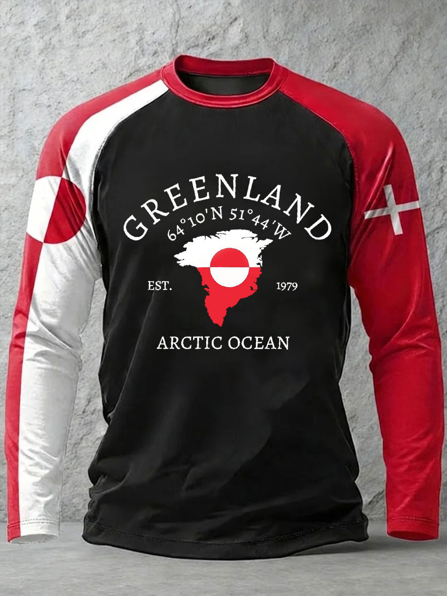 Men's Greenland Printed Casual T-Shirt